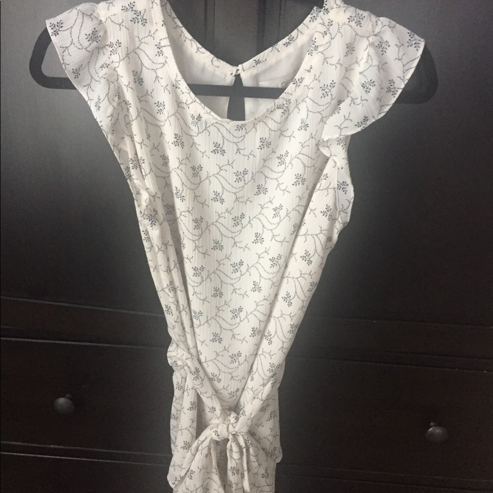 Loft tie waist blouse